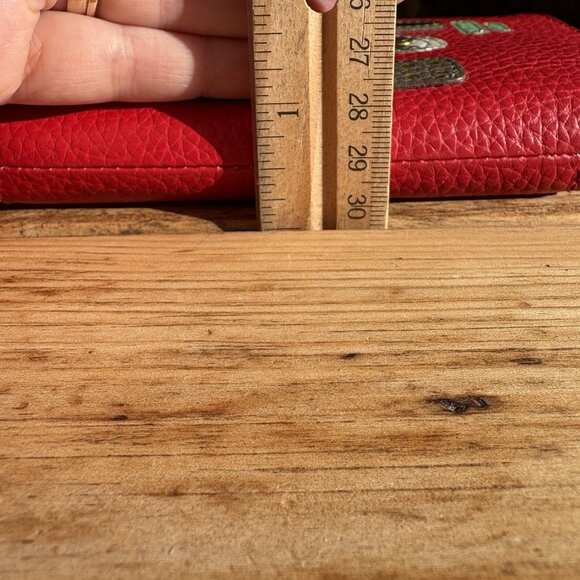 Fossil Robot Wallet Zip Around Red Cardholder - Picture 11 of 11